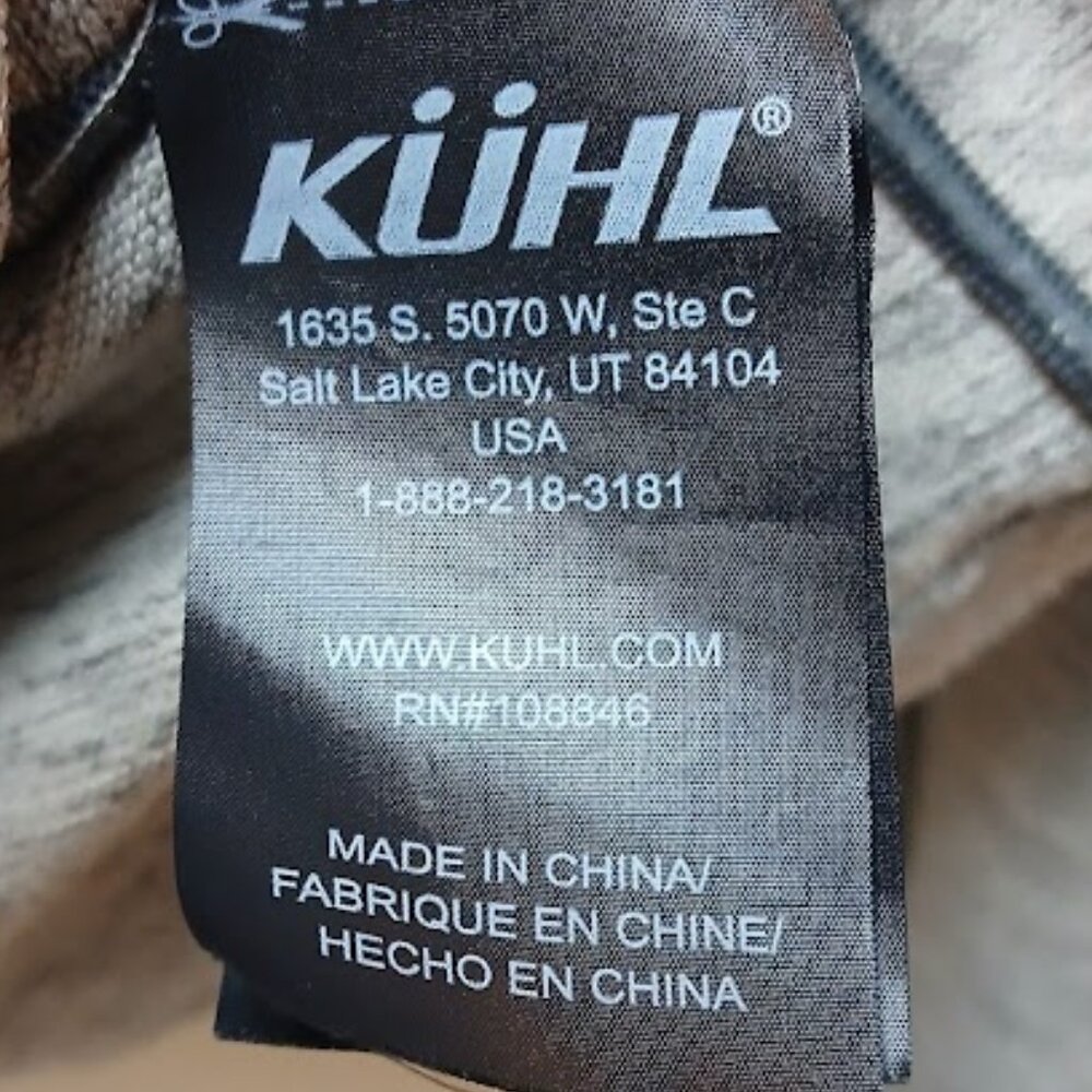 KUHL Ryzer 1/4 Zip Pullover Men's Size Large Tan Beige Heather Performance 3112 - Picture 7 of 16